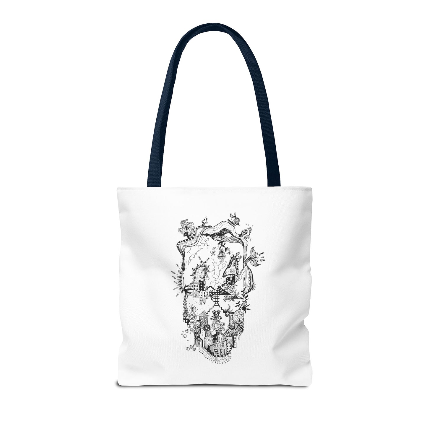 Tote bag Stoffen draagtas Man Face