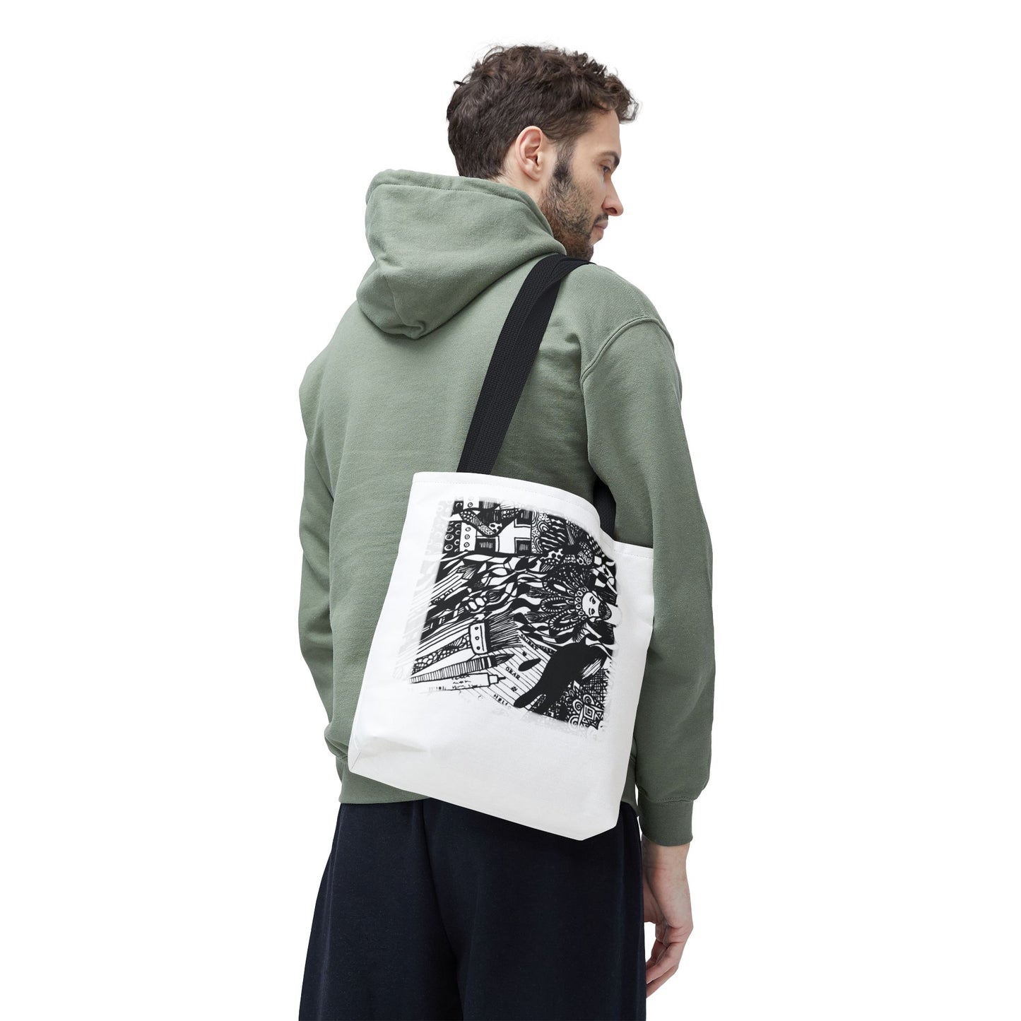 Tote bag Stoffen draagtas met creatieve opdruk