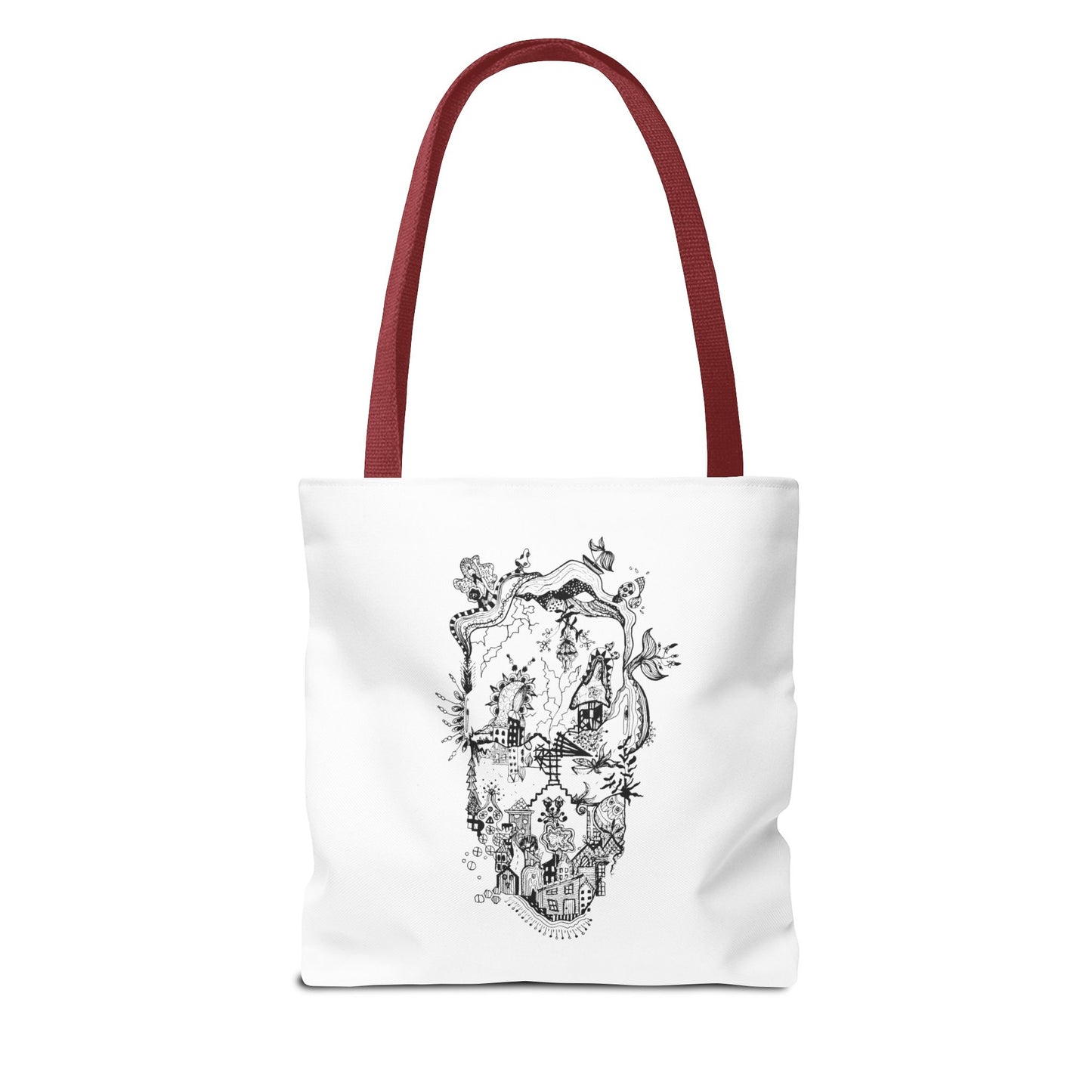 Tote bag Stoffen draagtas Man Face