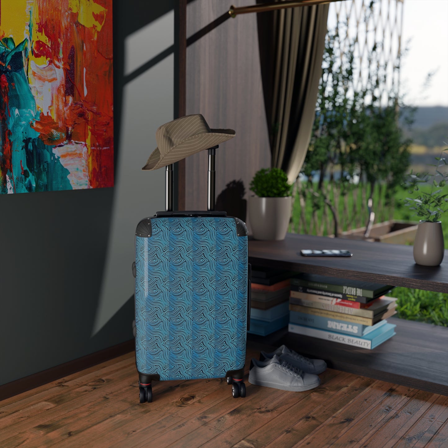 Reiskoffer met Blauw Design