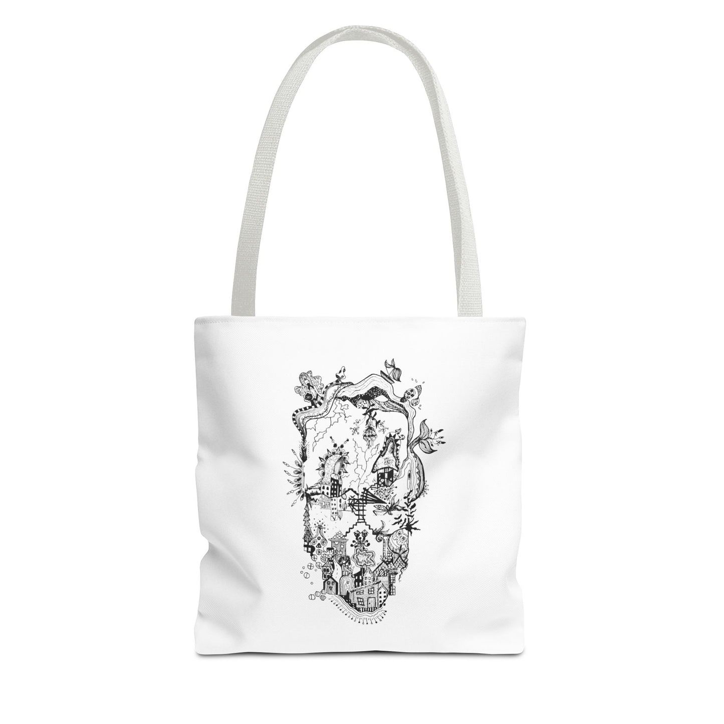 Tote bag Stoffen draagtas Man Face