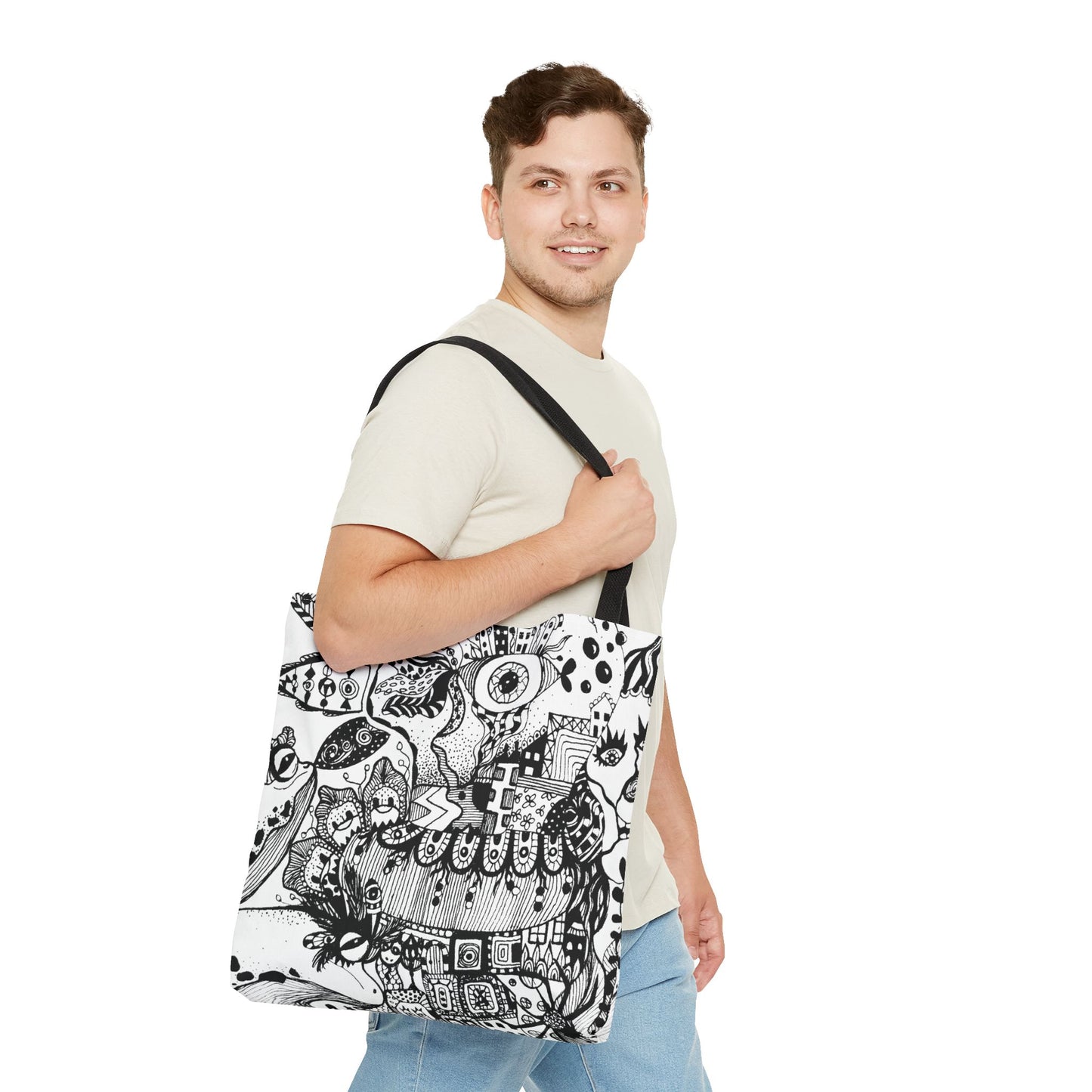 Tote bag Stoffen draagtas Fisch