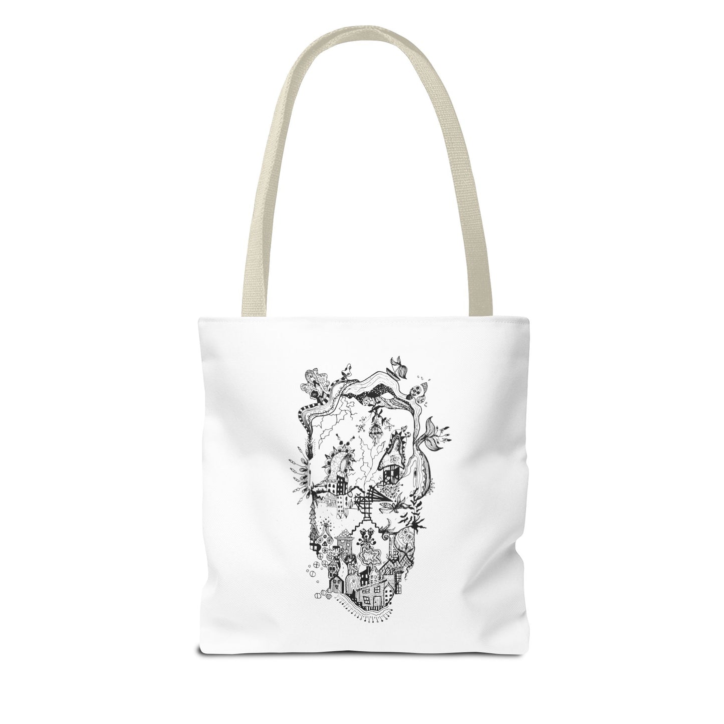 Tote bag Stoffen draagtas Man Face