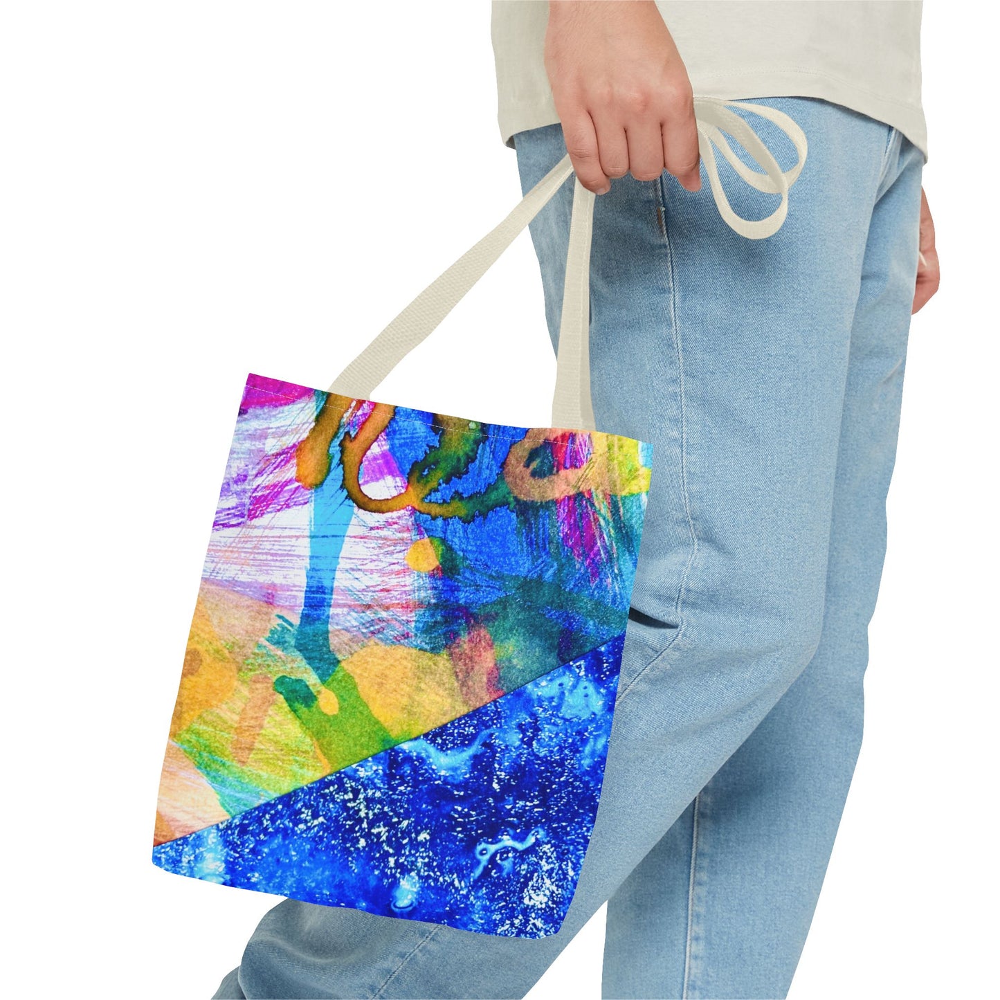 Tote bag Stoffen draagtas Colourful Ocean