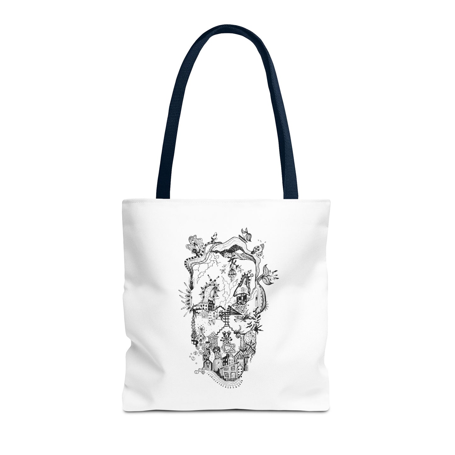 Tote bag Stoffen draagtas Man Face