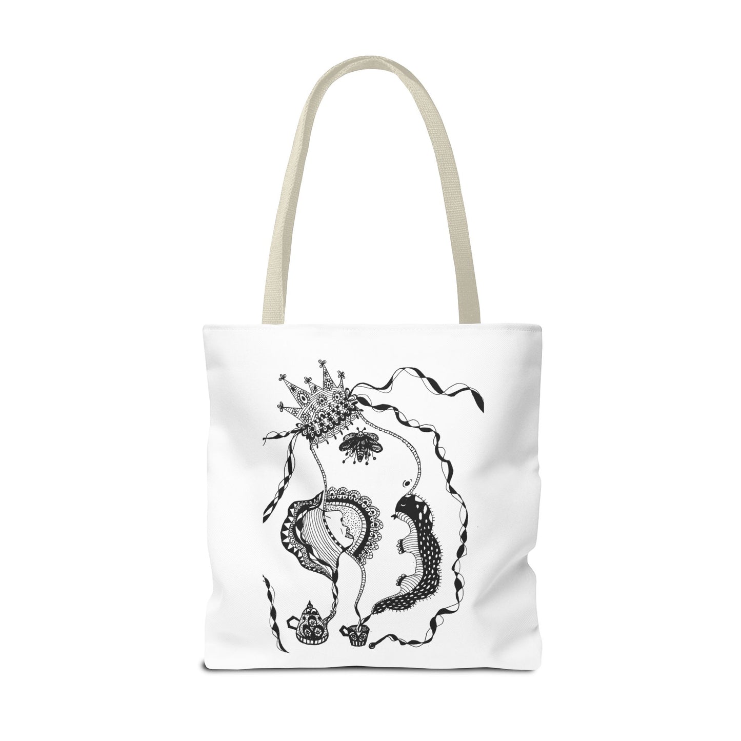 Tote bag stoffen draagtas met Unieke illustratie