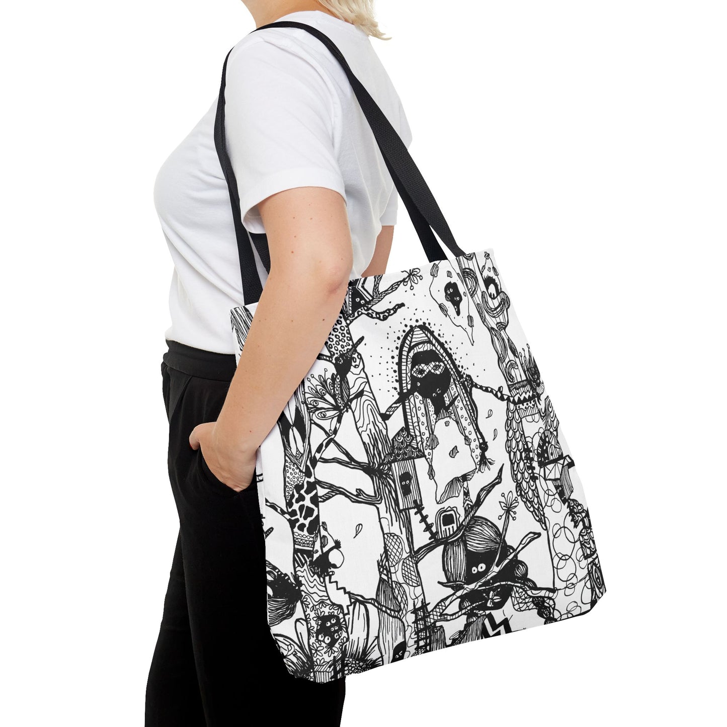 Tote bag Stoffen draagtas Unieke Illustratie