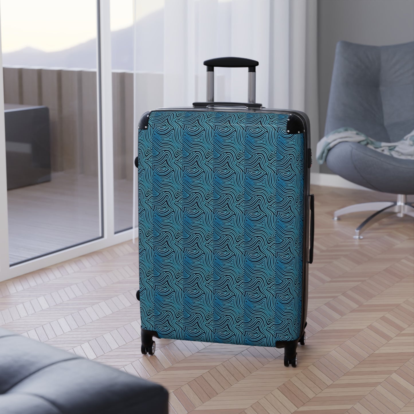 Reiskoffer met Blauw Design
