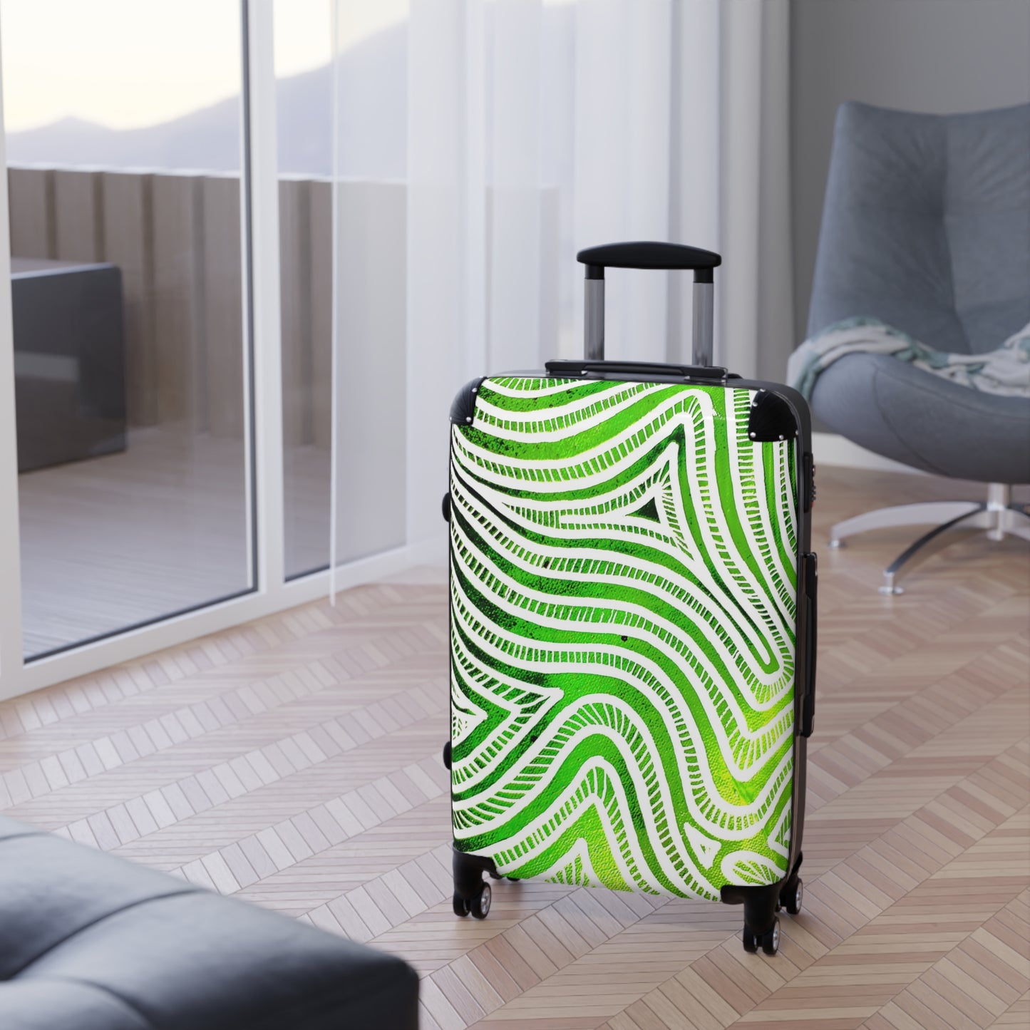 Reiskoffer met Groen Design