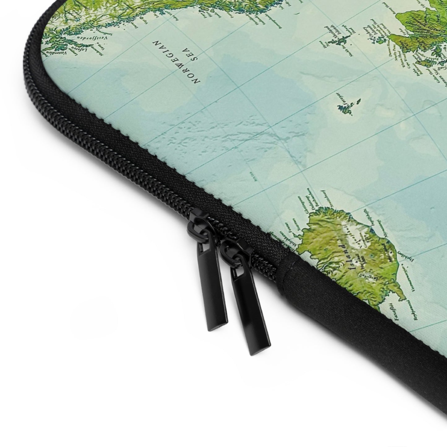 Hoes voor laptop en Ipad wereldkaart