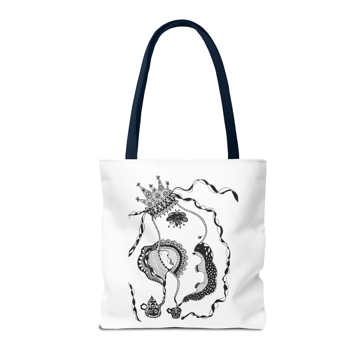 Tote bag stoffen draagtas met Unieke illustratie