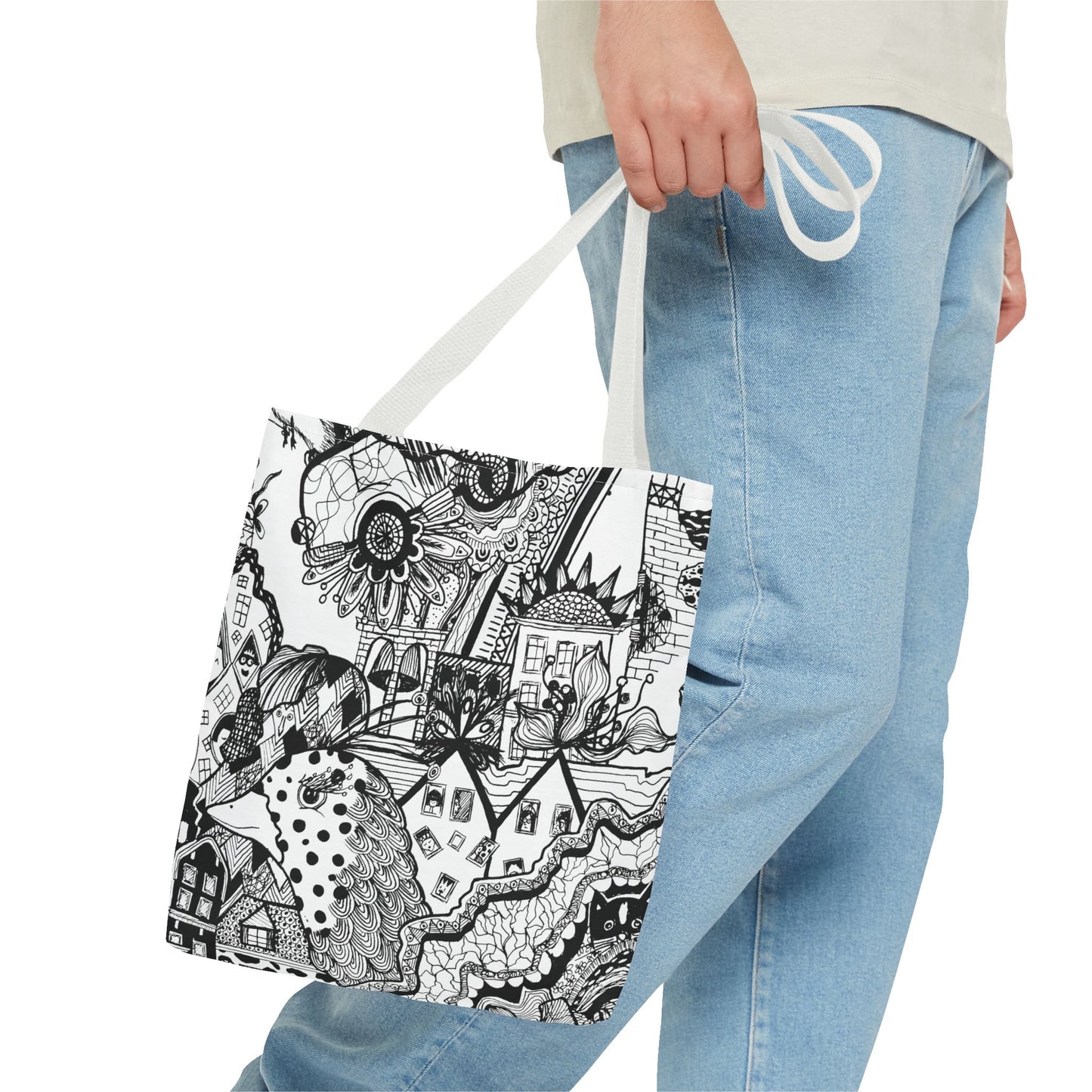 Tote bag Stoffen draagtas met Uniek ontwerp