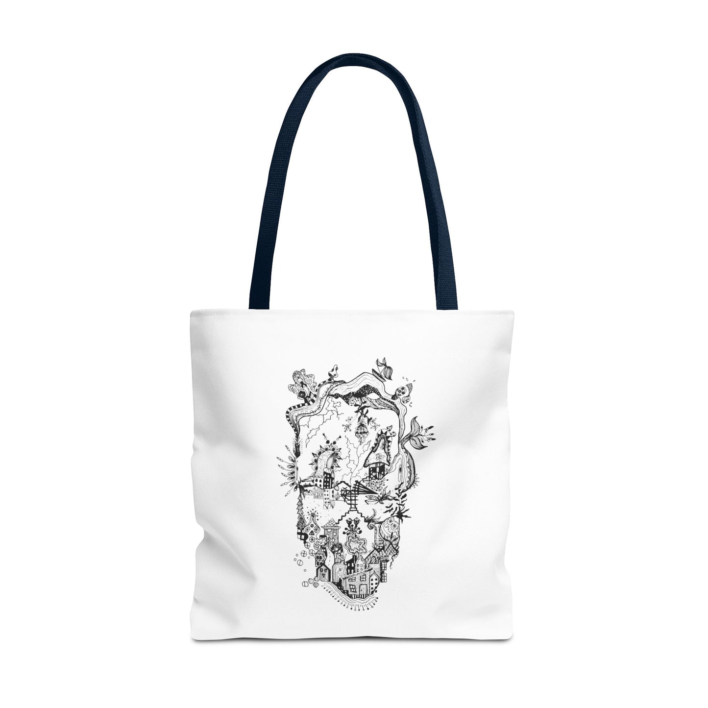Tote bag Stoffen draagtas Man Face
