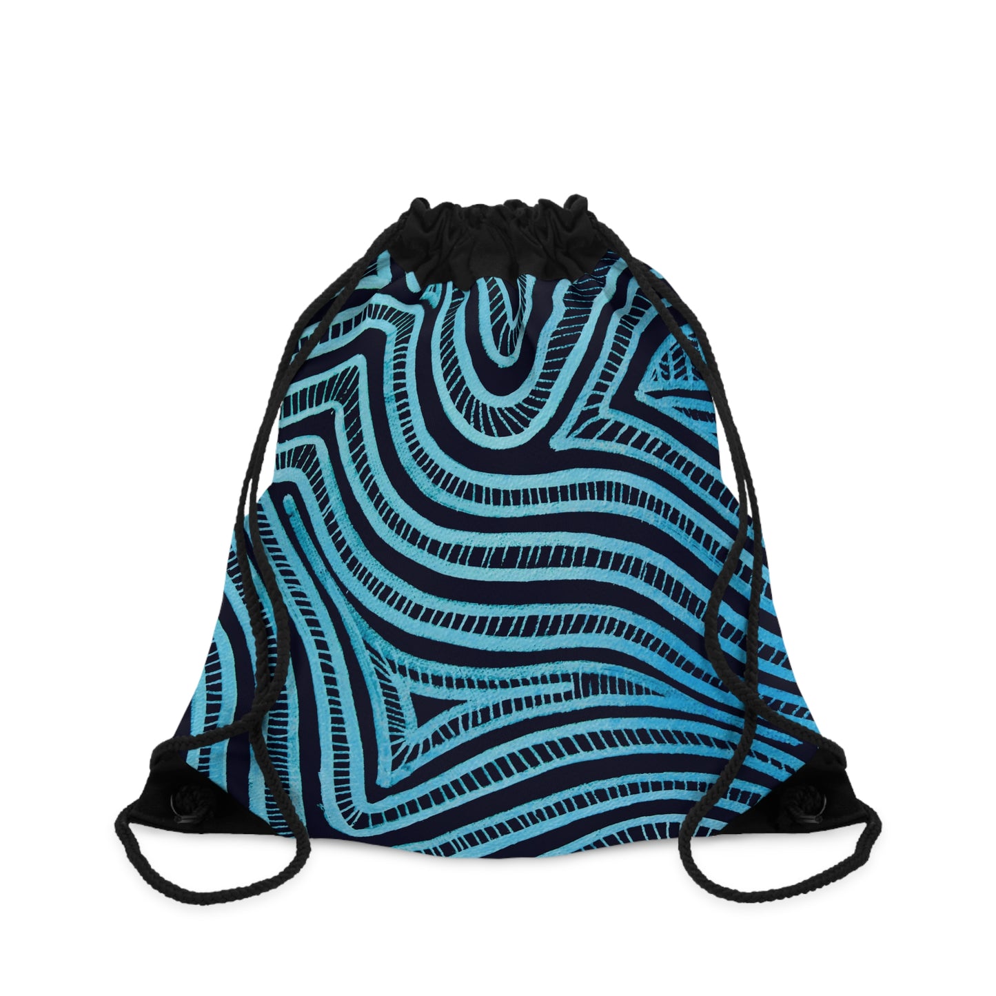 Gymtas met trekkoord met Blauw Design