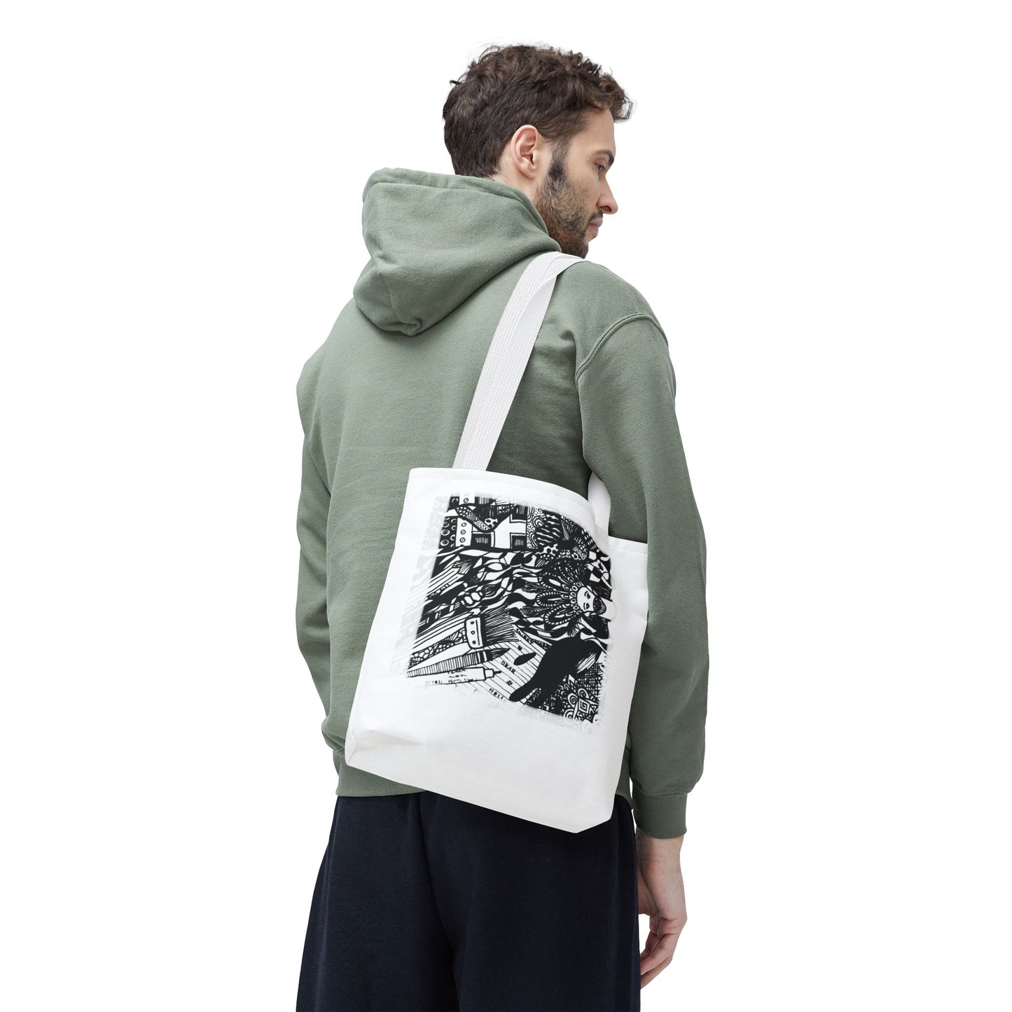 Tote bag Stoffen draagtas met creatieve opdruk