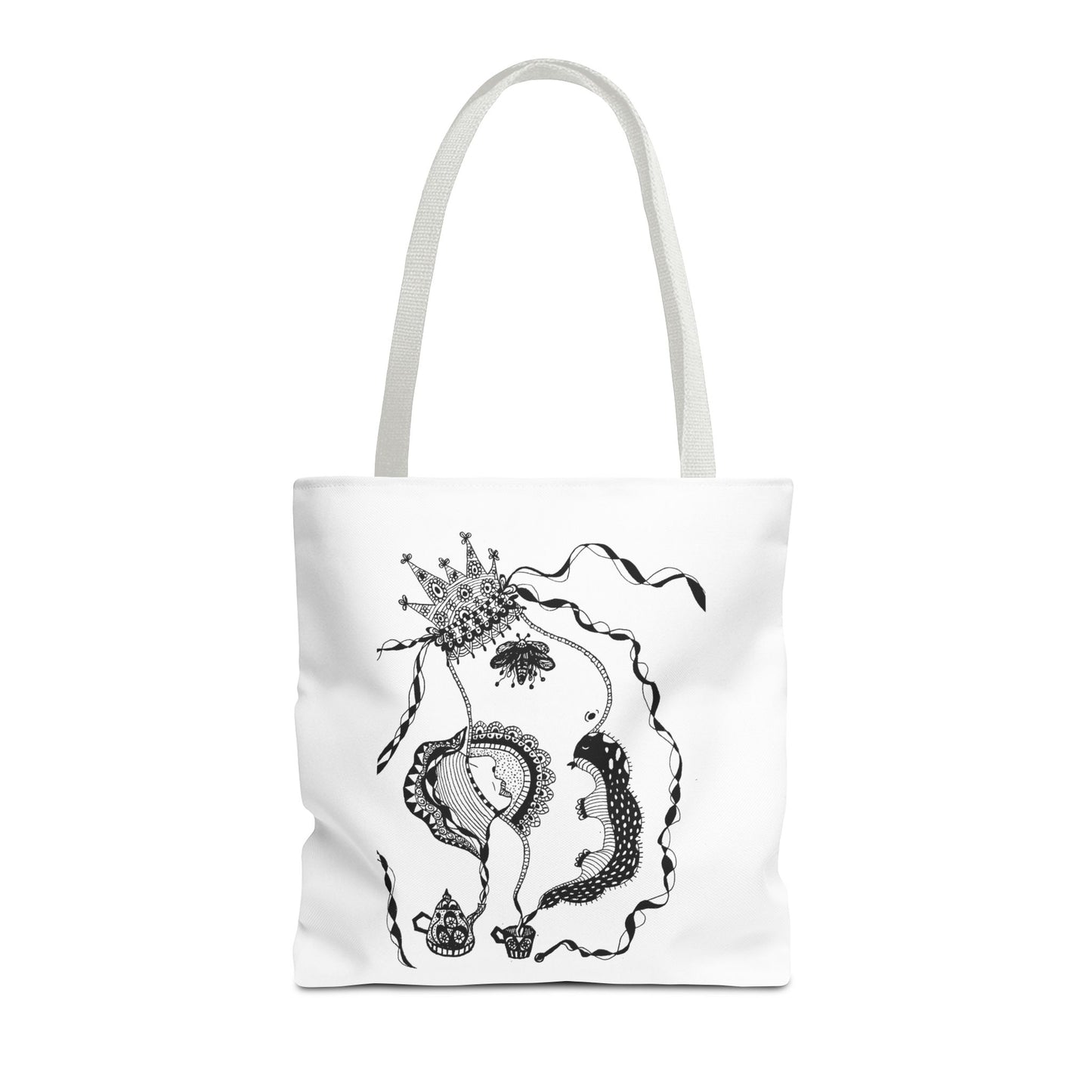 Tote bag stoffen draagtas met Unieke illustratie