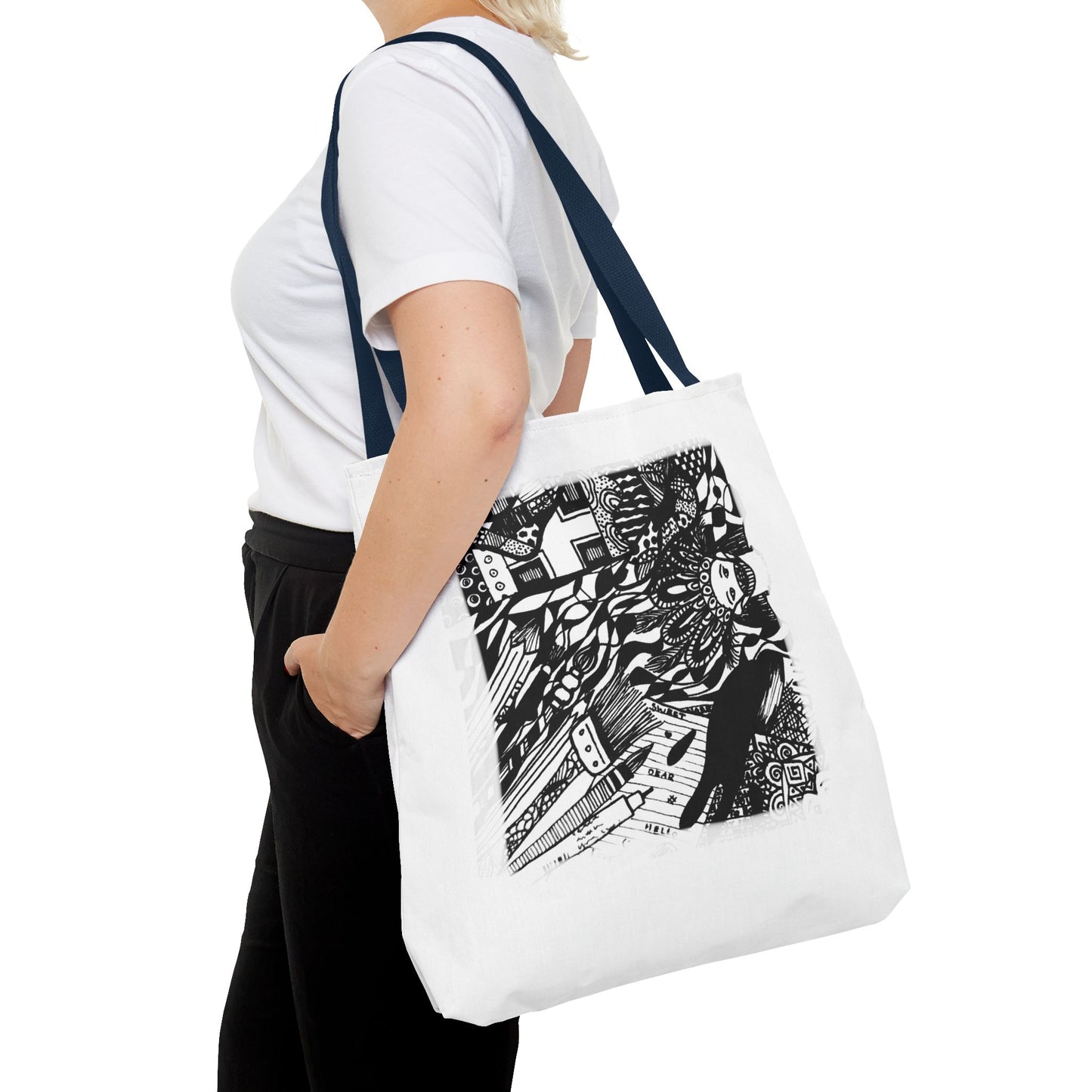 Tote bag Stoffen draagtas met creatieve opdruk