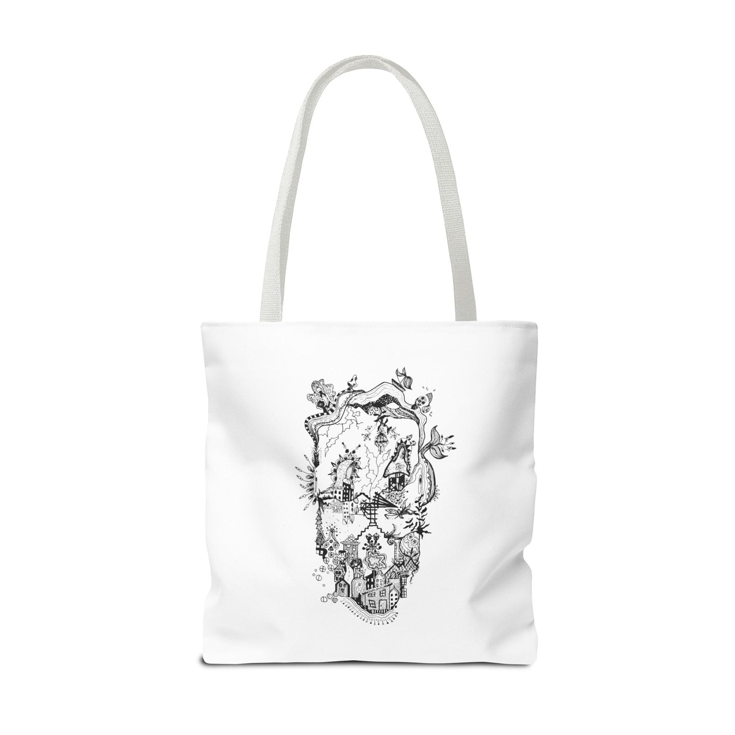 Tote bag Stoffen draagtas Man Face