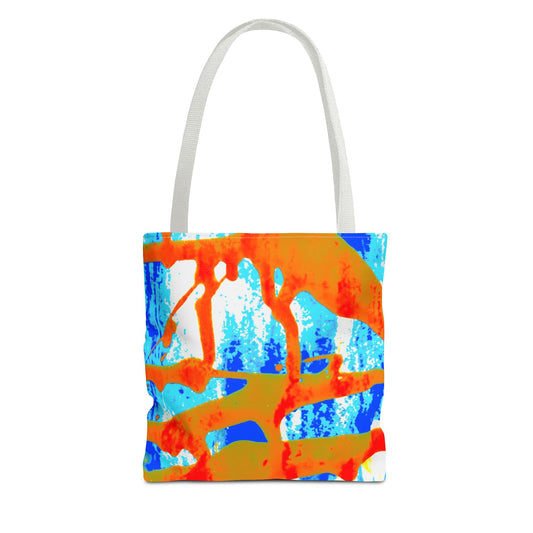 Tote bag Stoffen draagtas Blue Orange