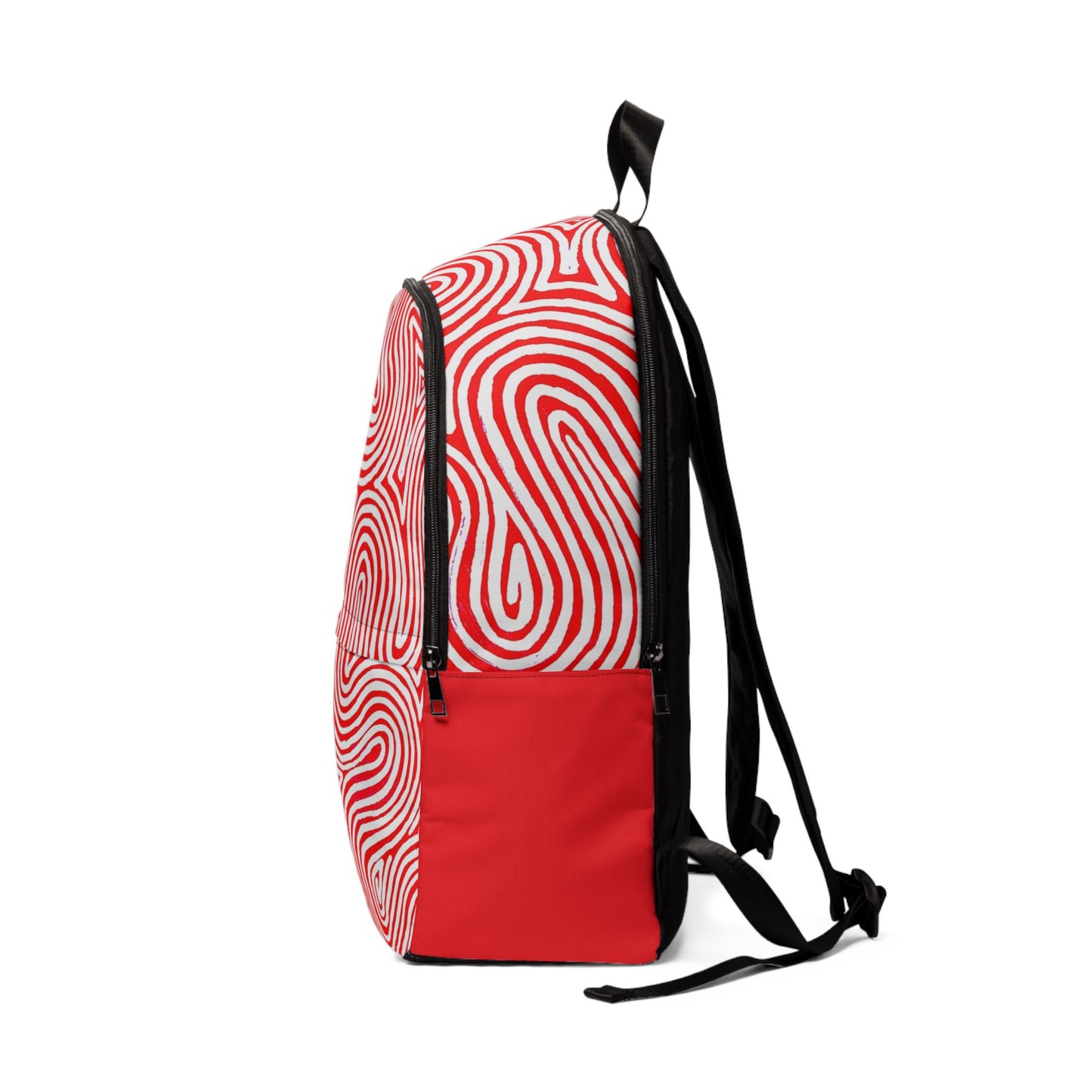 Trendy stoffen en waterdichte rugtas met Rood Design