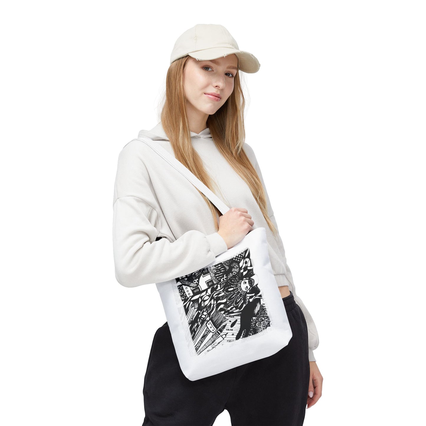 Tote bag Stoffen draagtas met creatieve opdruk