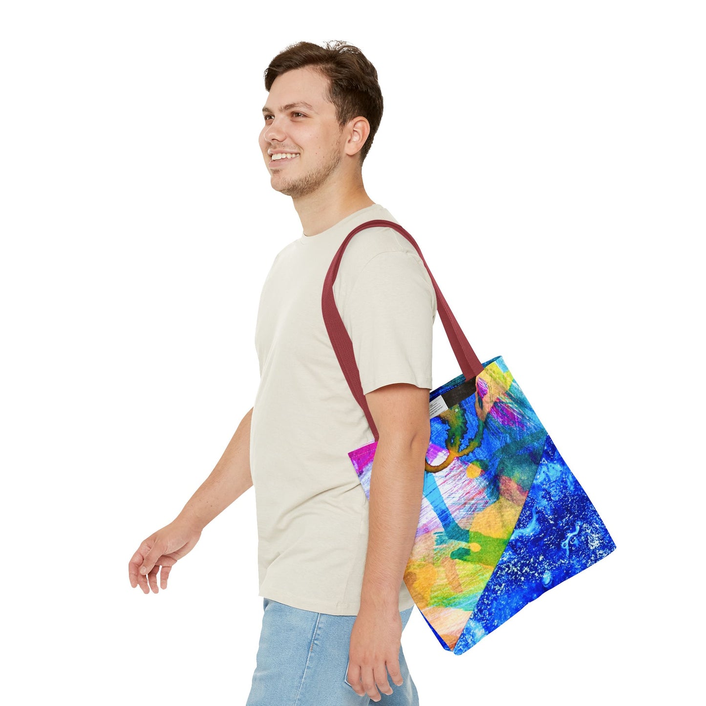 Tote bag Stoffen draagtas Colourful Ocean