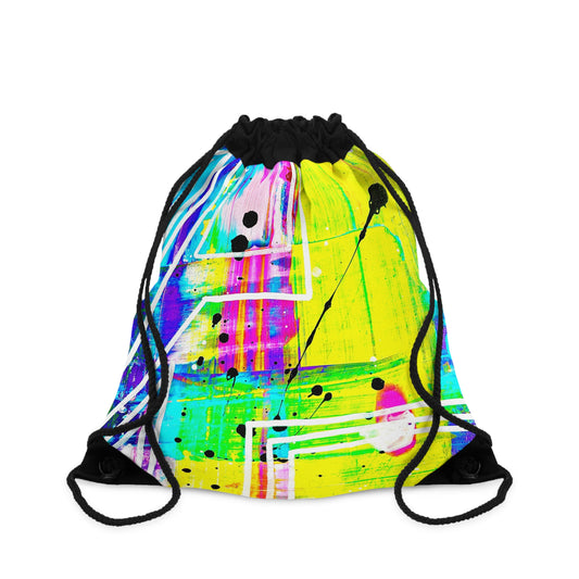 Tote bag Tas met trekkoord in Kleurrijk en Artistiek design