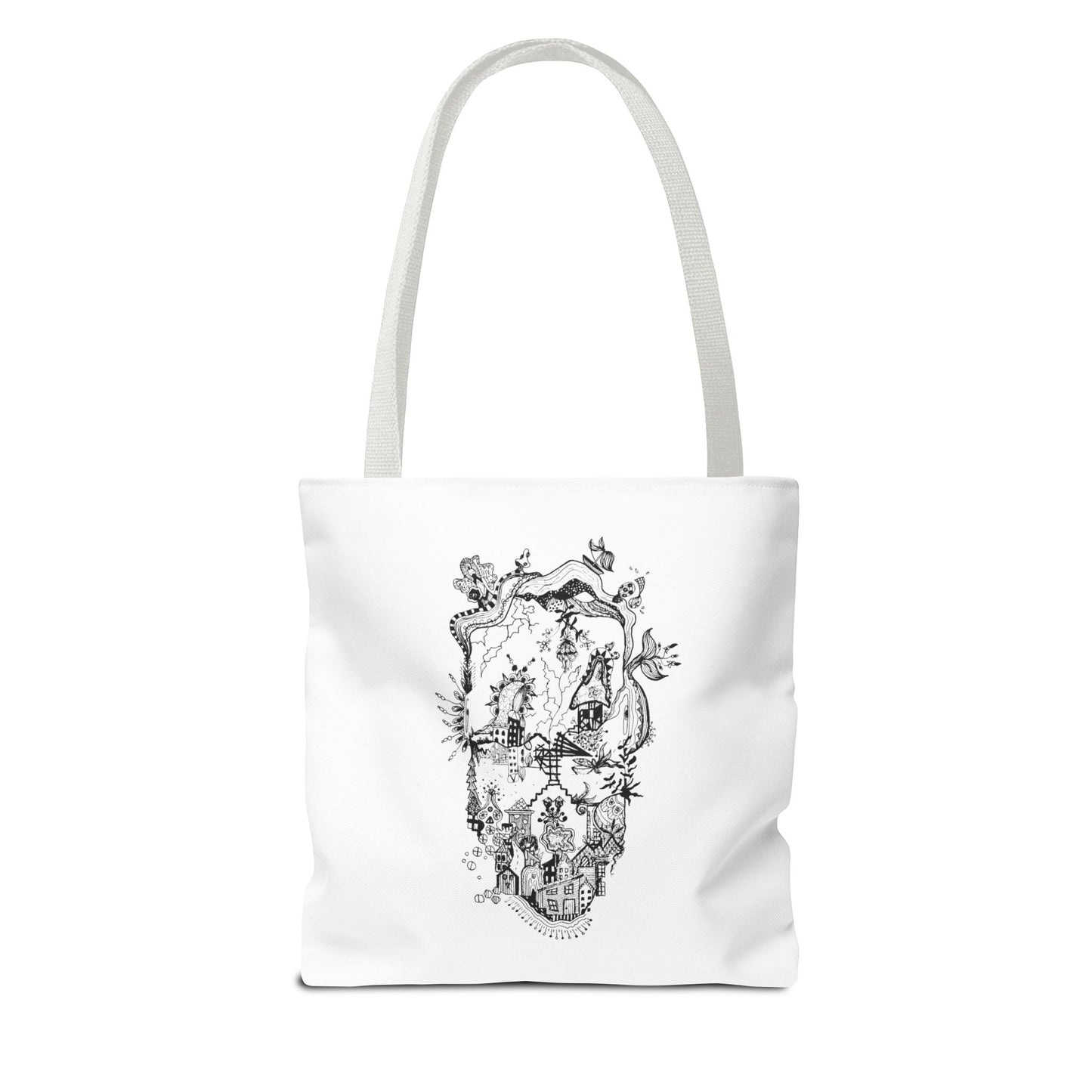 Tote bag Stoffen draagtas Man Face