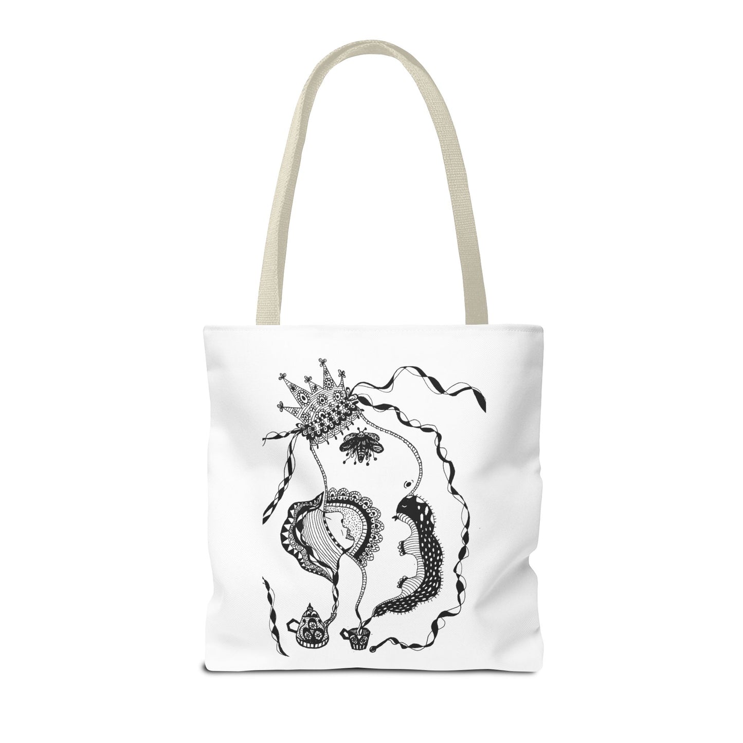 Tote bag stoffen draagtas met Unieke illustratie