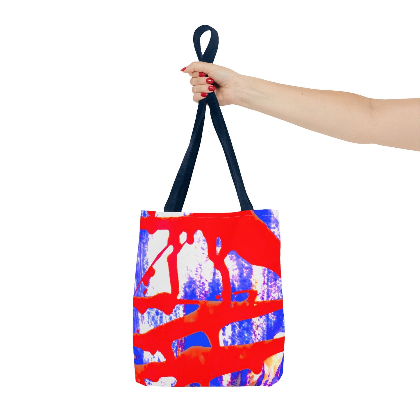 Tote bag Stoffen Draagtas Blue Red