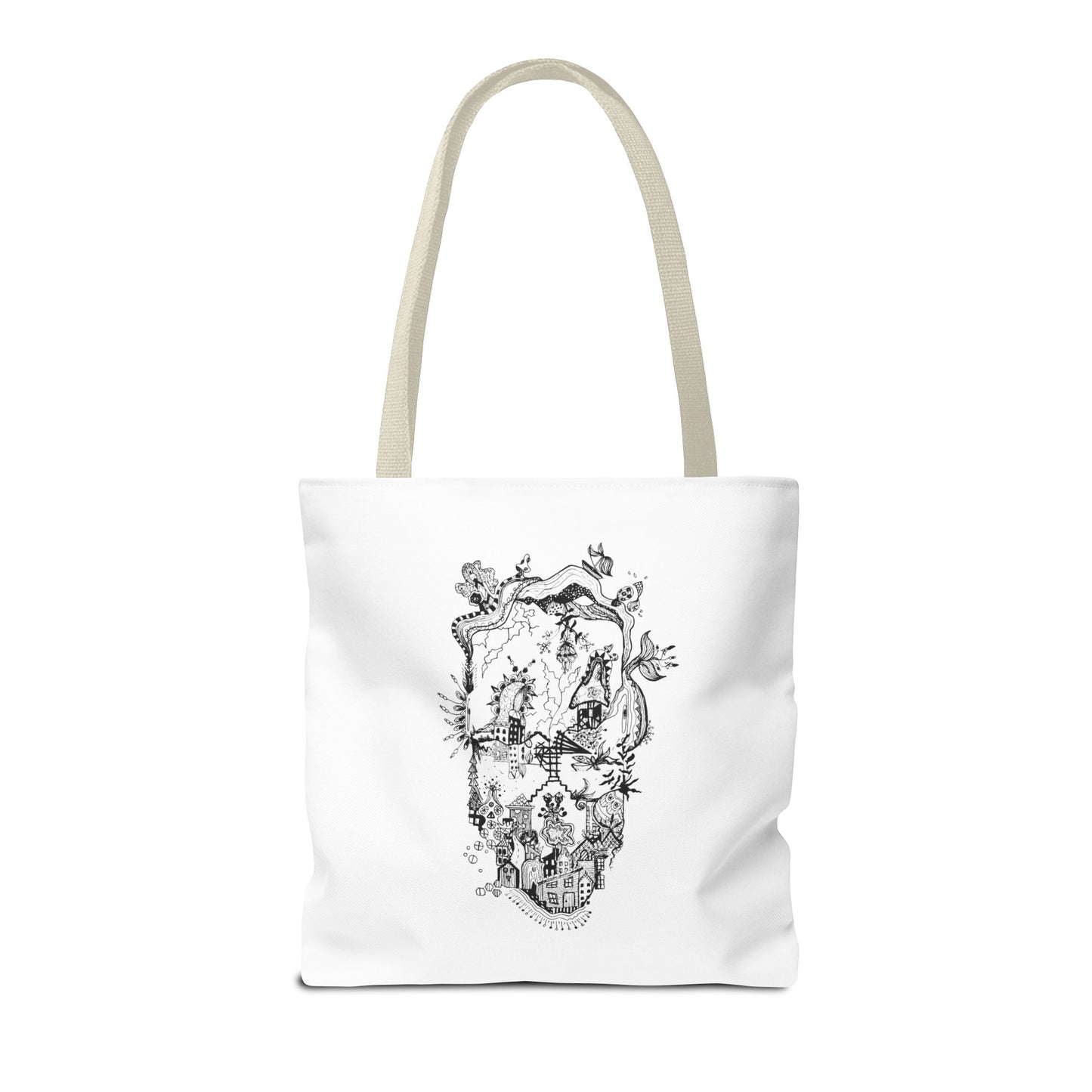 Tote bag Stoffen draagtas Man Face