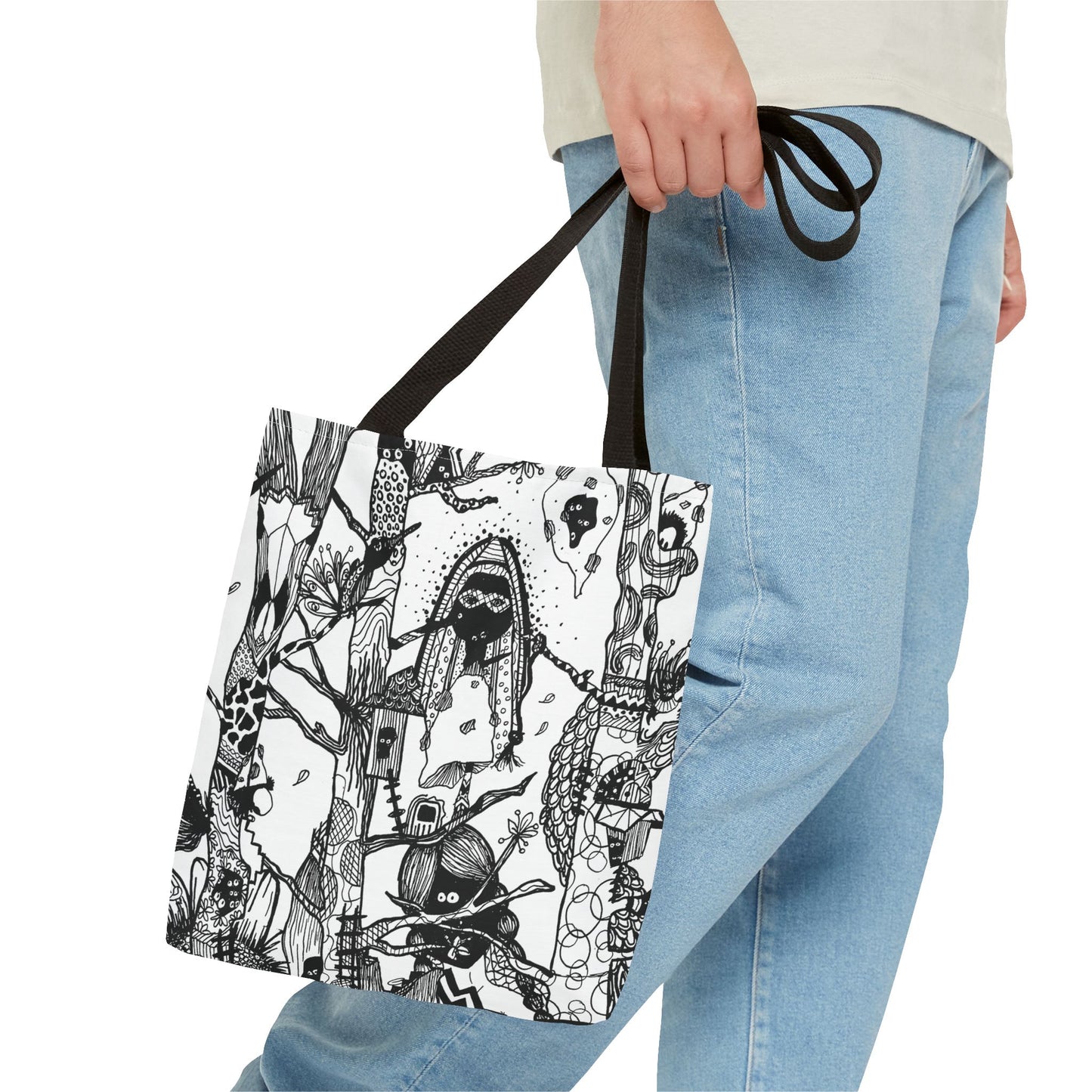 Tote bag Stoffen draagtas Unieke Illustratie
