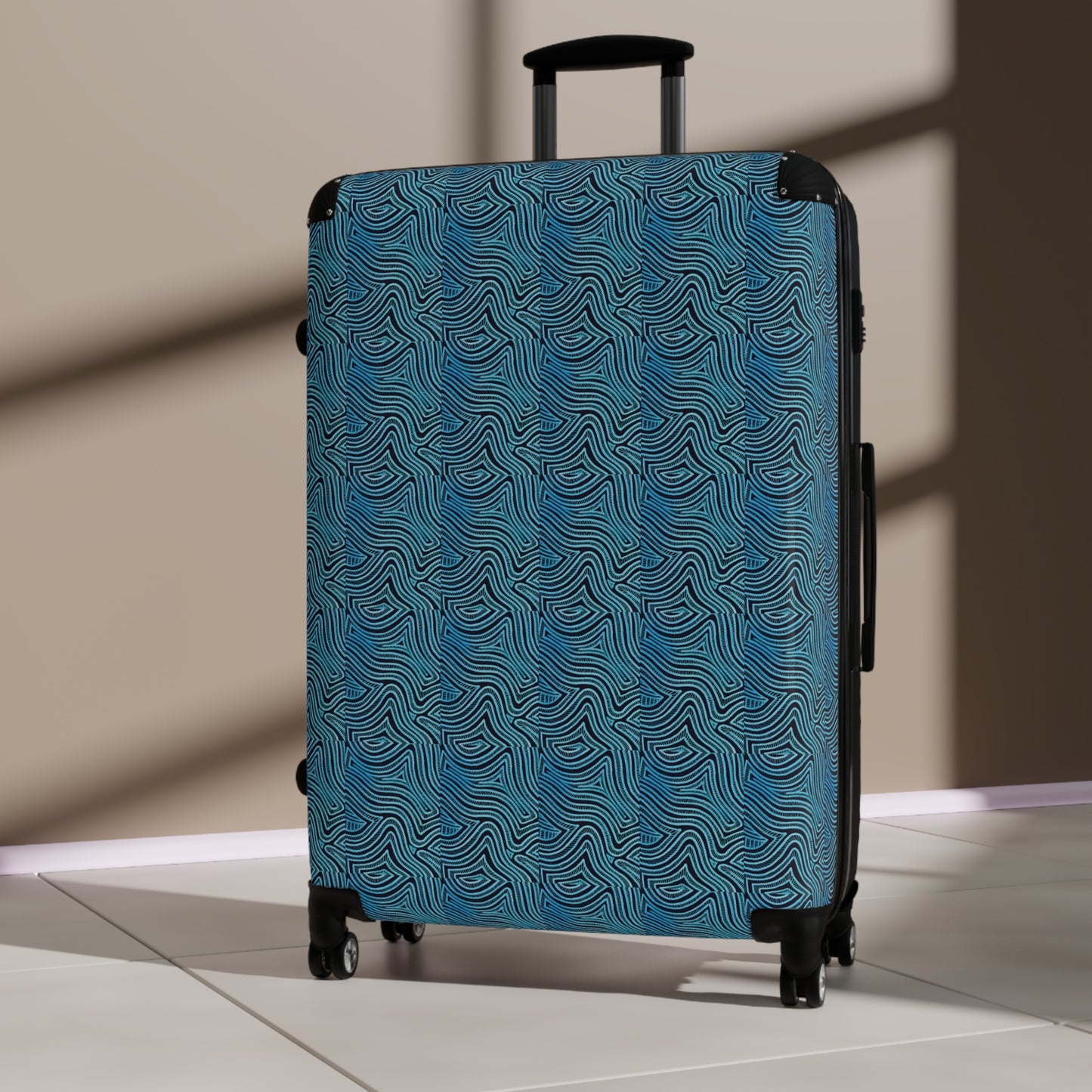 Reiskoffer met Blauw Design