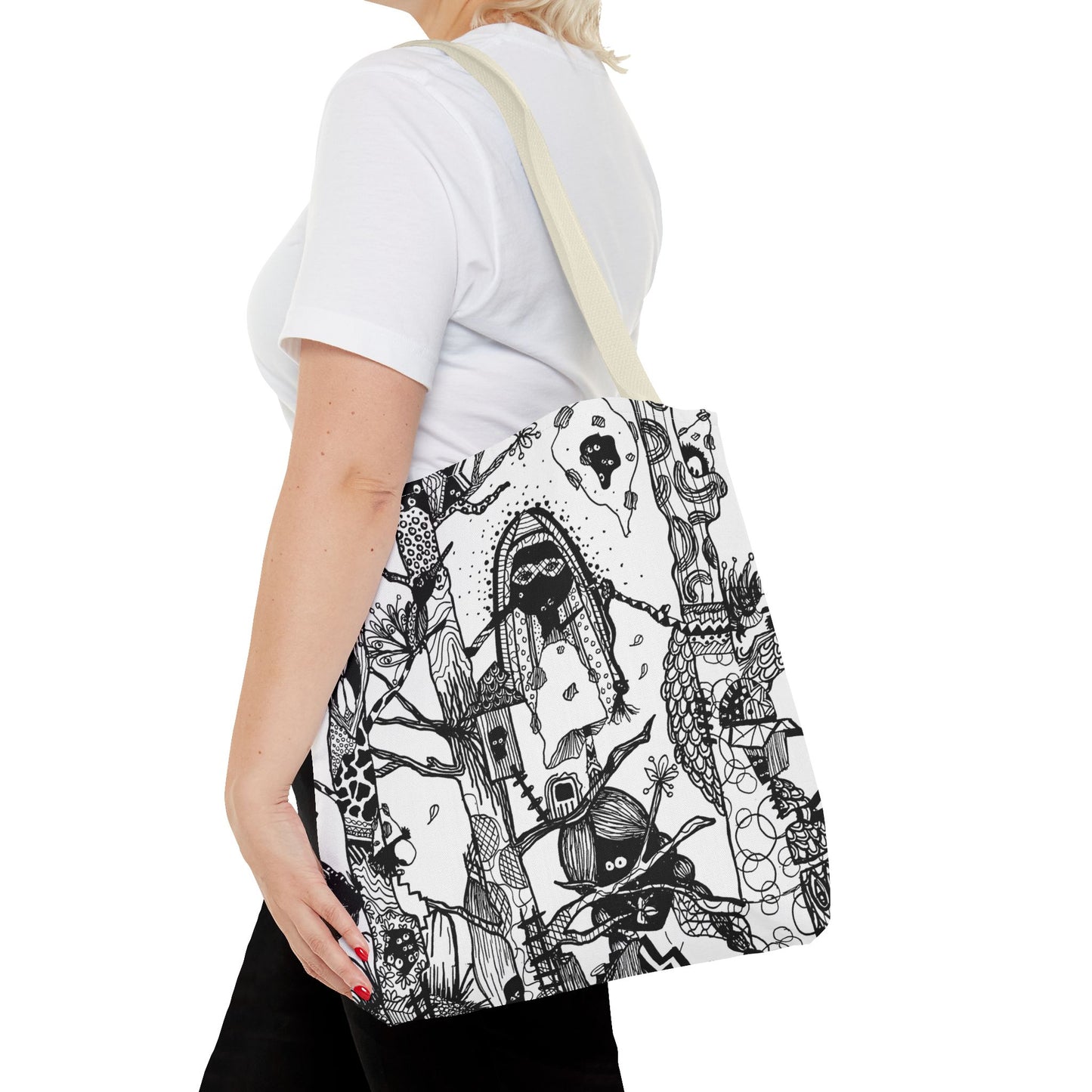 Tote bag Stoffen draagtas Unieke Illustratie