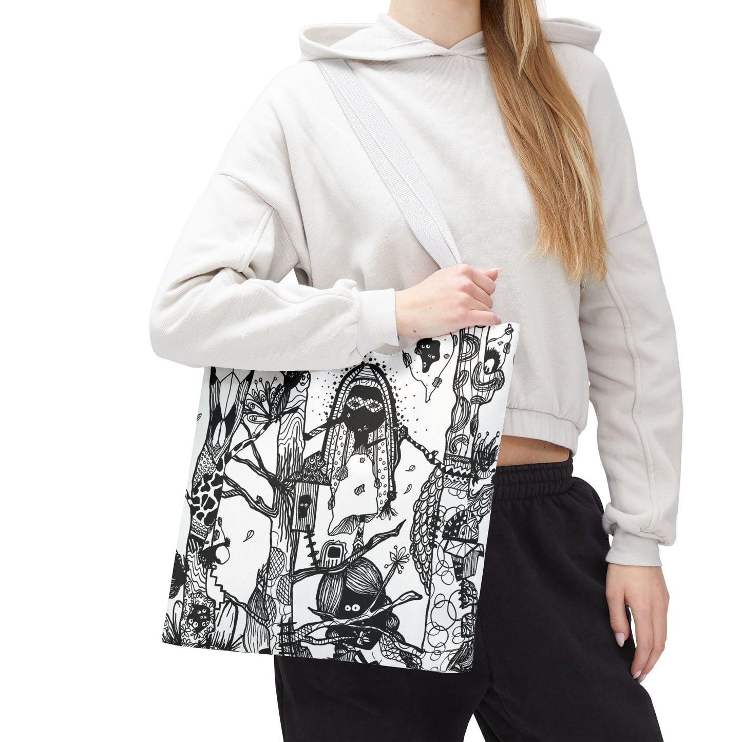 Tote bag Stoffen draagtas Unieke Illustratie