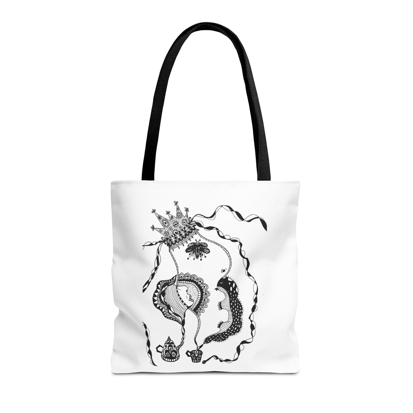 Tote bag stoffen draagtas met Unieke illustratie