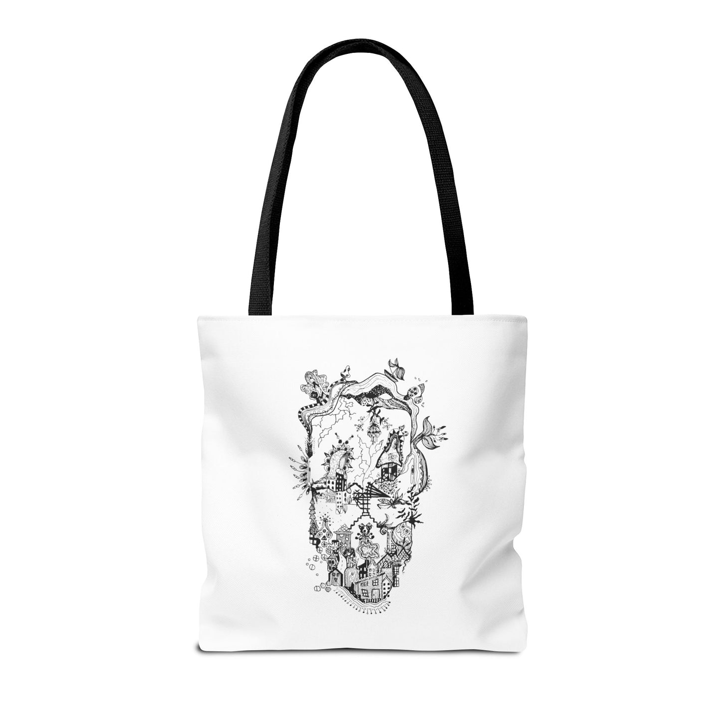 Tote bag Stoffen draagtas Man Face