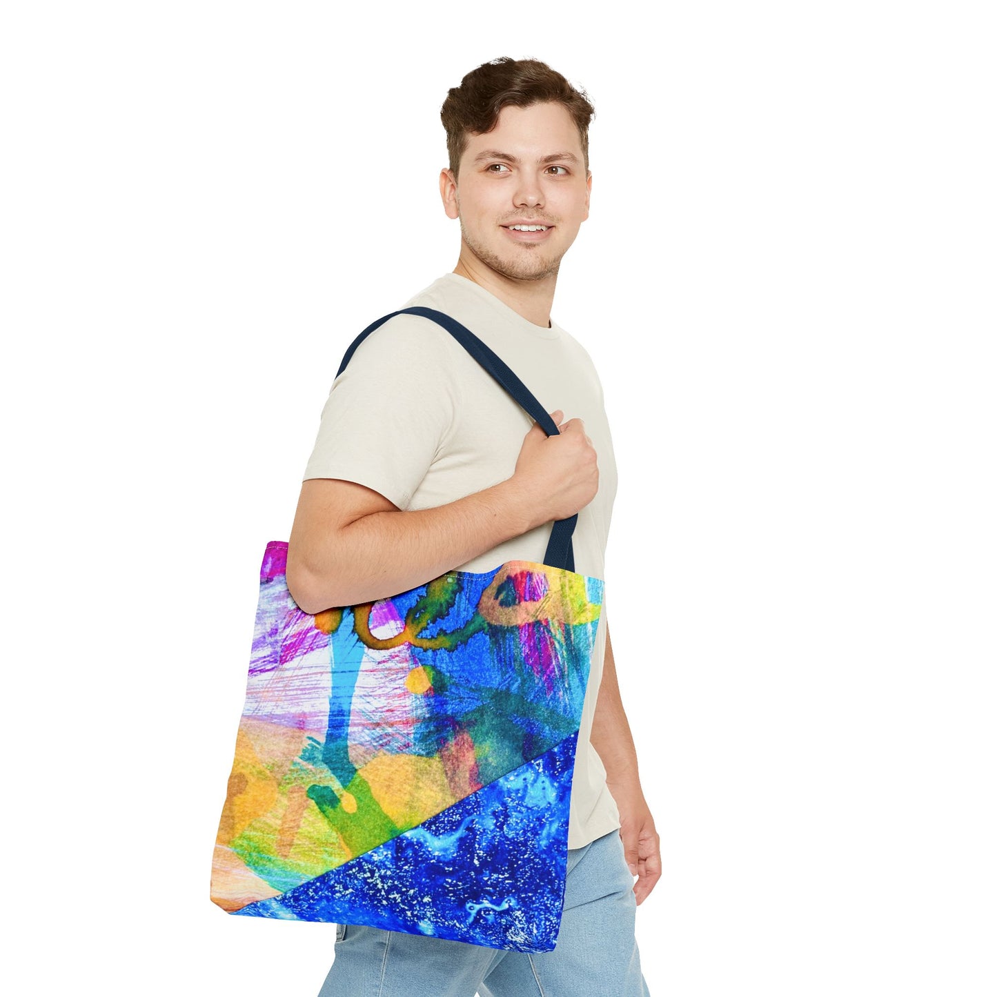 Tote bag Stoffen draagtas Colourful Ocean
