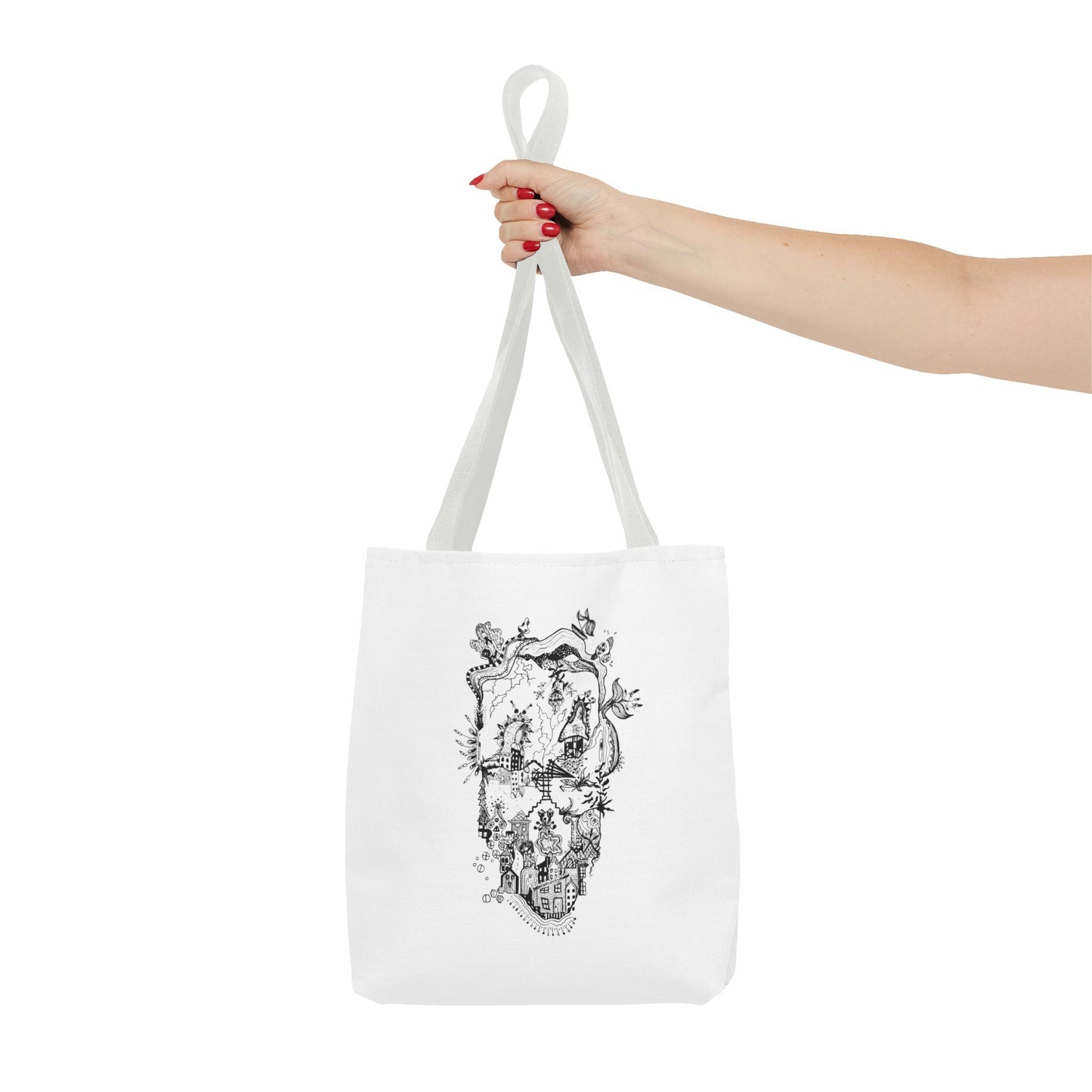 Tote bag Stoffen draagtas Man Face
