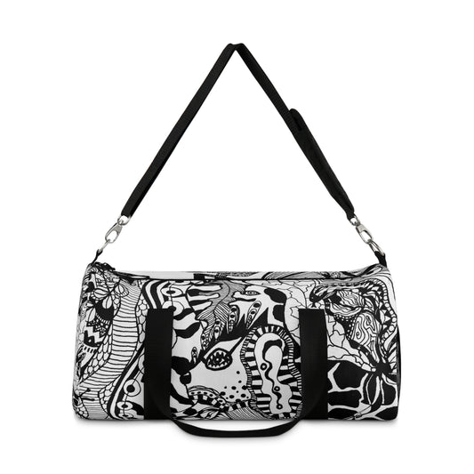 Plunjezak Duffel bag in Uniek zwart wit Design