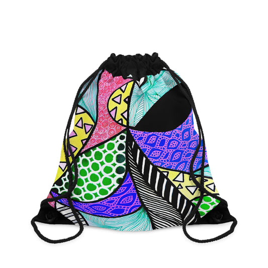 Tote bag Tas met Trekkoord in Kleurrijk en Organisch Design