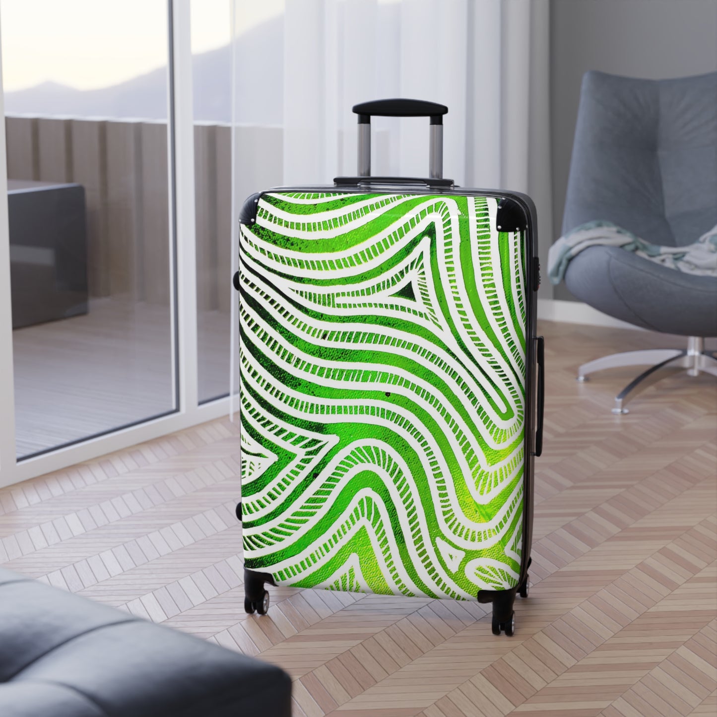 Reiskoffer met Groen Design