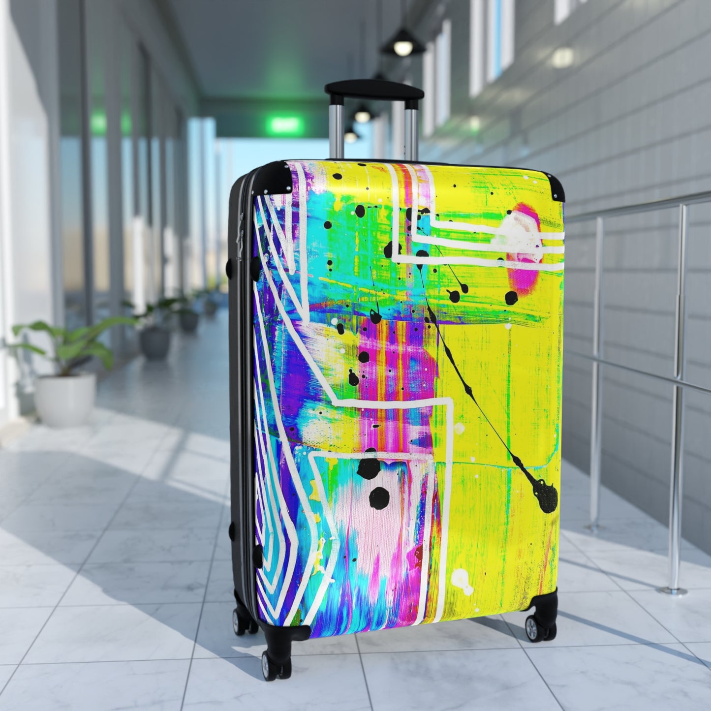 Reiskoffer met Artistiek kleurrijk Design