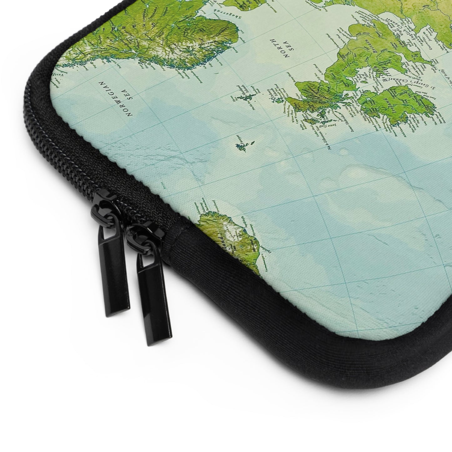 Hoes voor laptop en Ipad wereldkaart