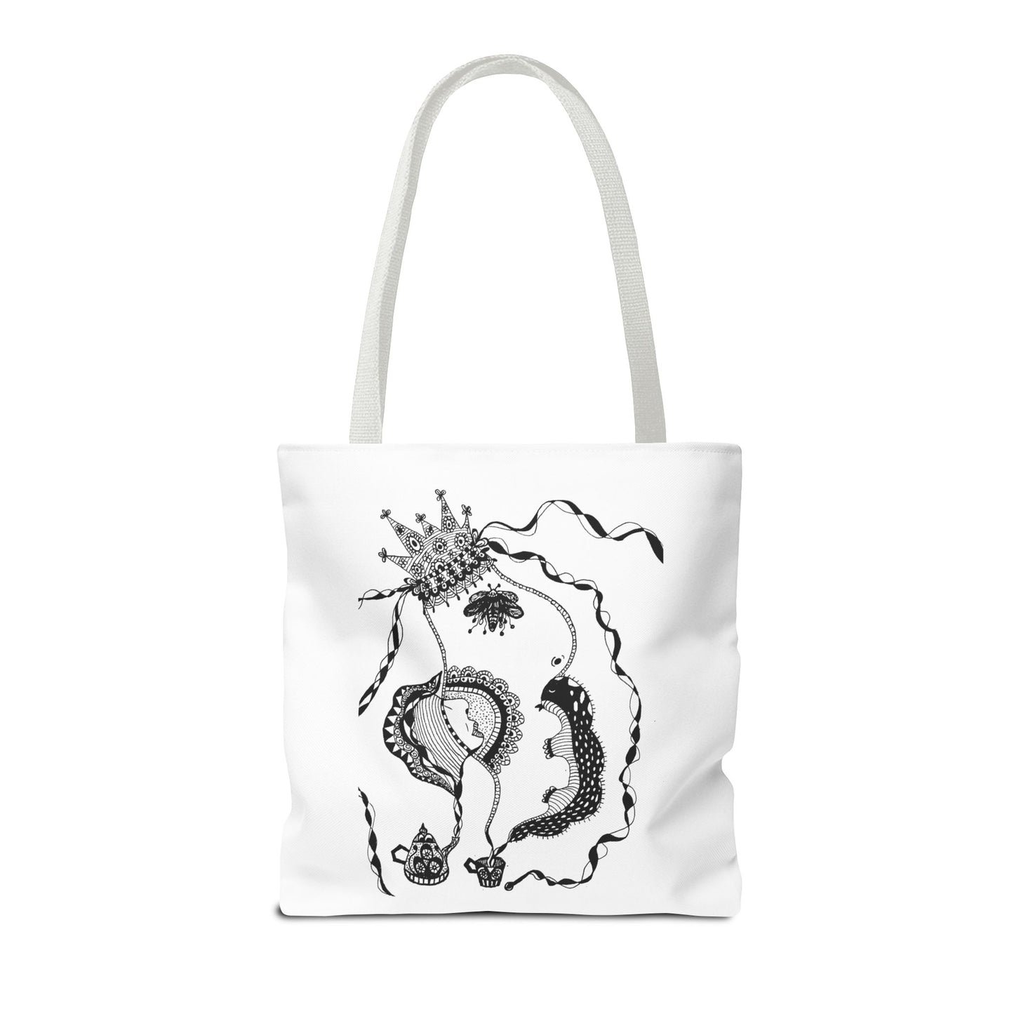 Tote bag stoffen draagtas met Unieke illustratie