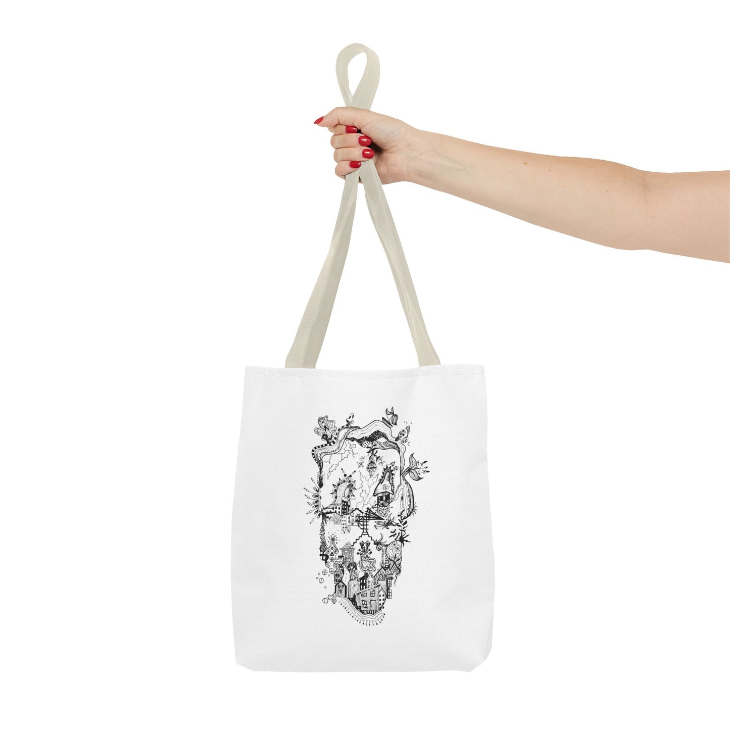 Tote bag Stoffen draagtas Man Face