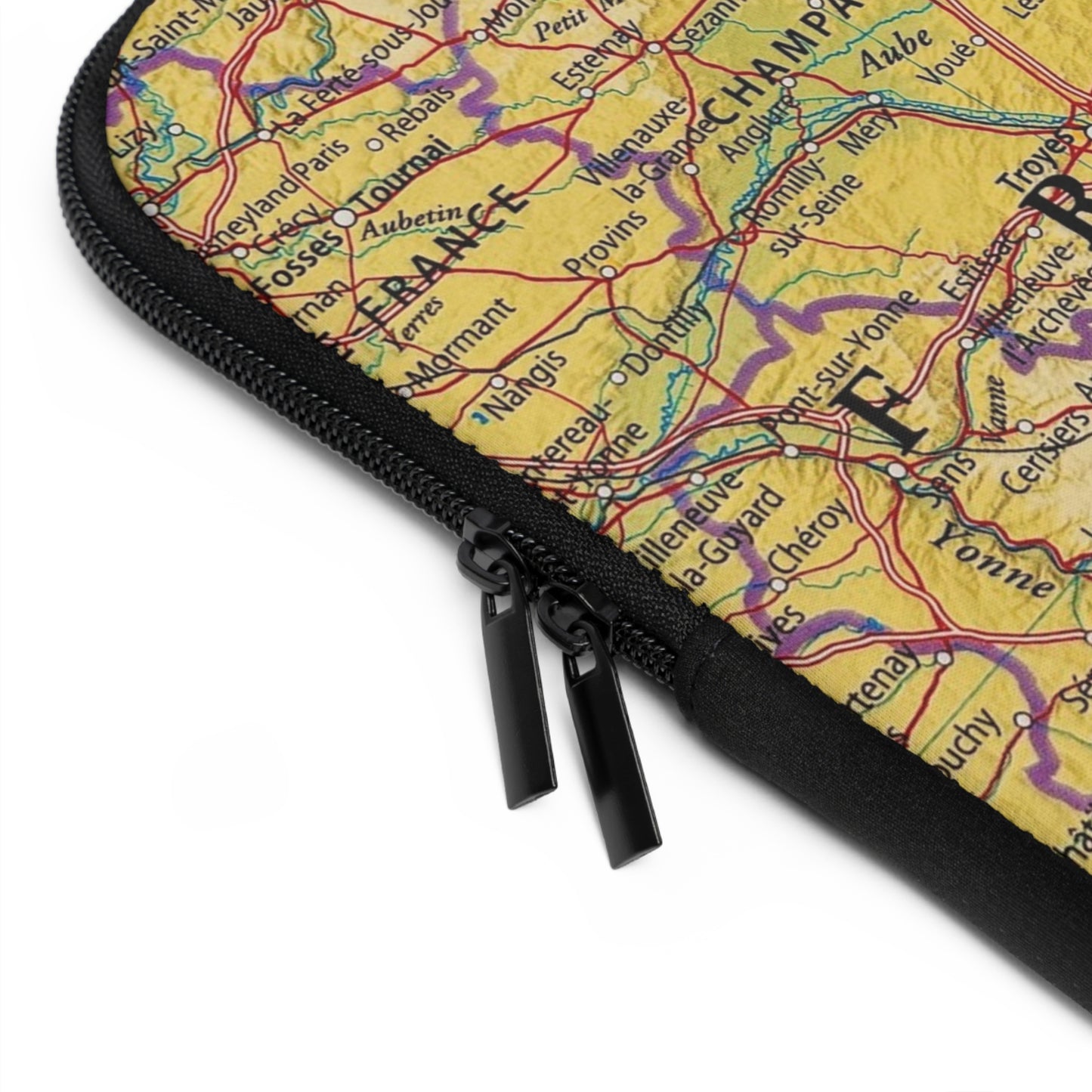 Hoes voor laptop en Ipad met Design van Frankrijk kaart