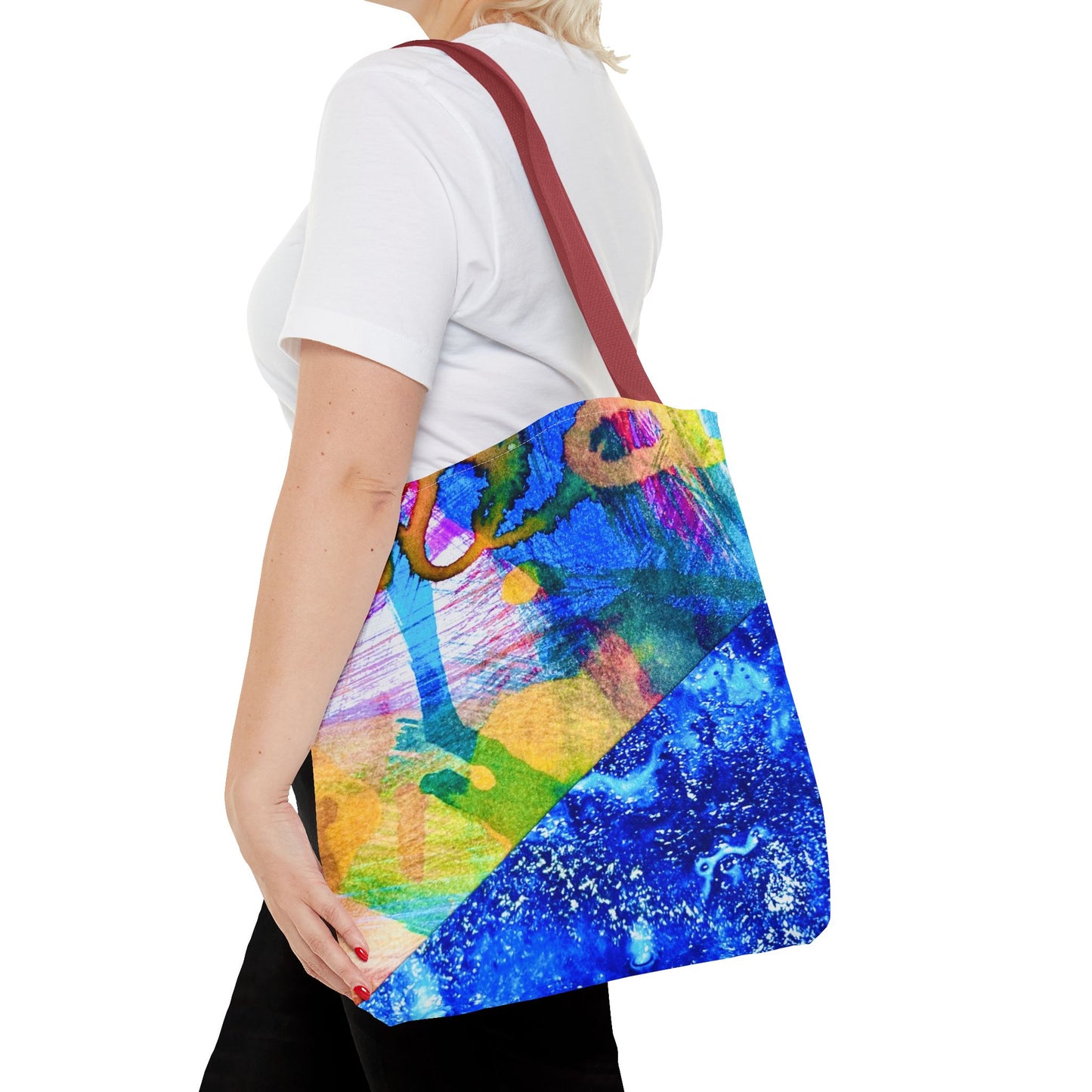 Tote bag Stoffen draagtas Colourful Ocean