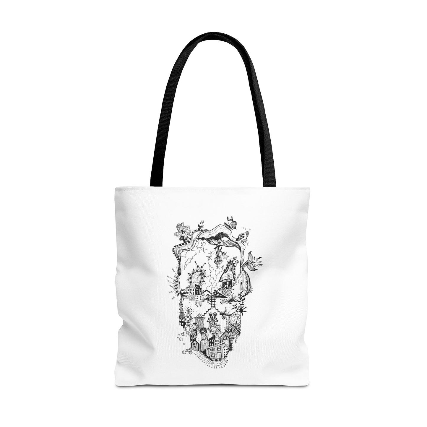 Tote bag Stoffen draagtas Man Face