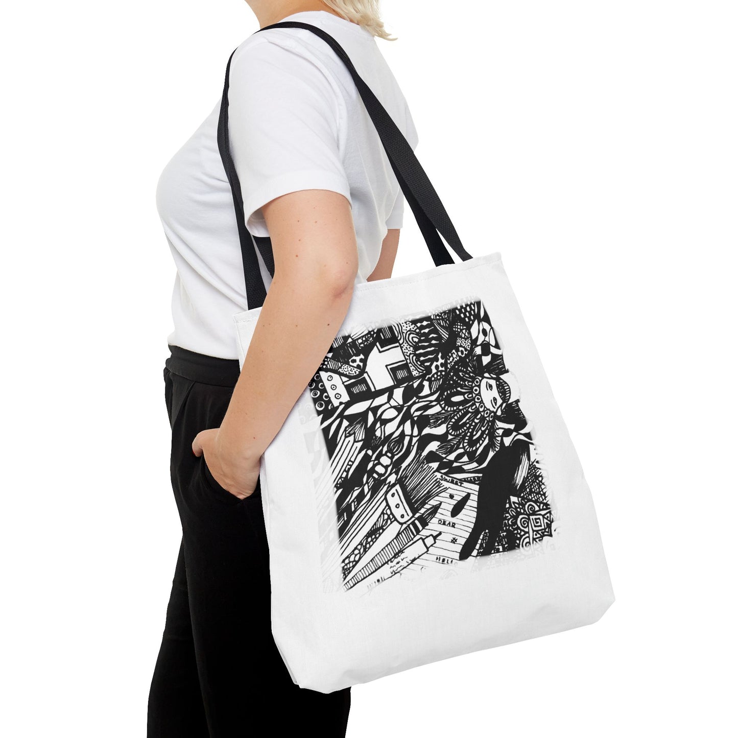 Tote bag Stoffen draagtas met creatieve opdruk